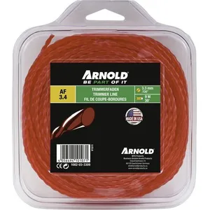 Comparateur de prix : CENTRALE BRICO Fil de coupe-bordure rond en nylon torsadé rouge AF 3,4, 3,3 mm × 9 m