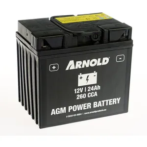 Comparateur de prix : ARNOLD Batterie AZ104/AGM 12-24 pour tracteur tondeuse - +terminal gauche