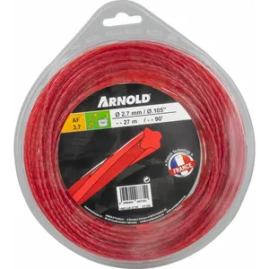 Comparateur de prix : ARNOLD Pour Coupe-Bordure Af 3,7 Cm, 2,7 Mm X 27,4 M Rond Torsadée, Rouge, 4-2730 1082-U