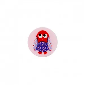 Non communiqué Boutons Hibou à queue Rose 18 mm X 2 - Union Knopf(...) -