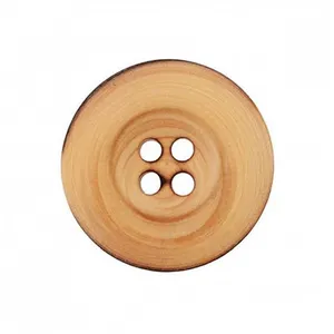 Non communiqué Boutons Bois beige 4 trous 23 MM X 2 - Union Knopf(...) - Marron