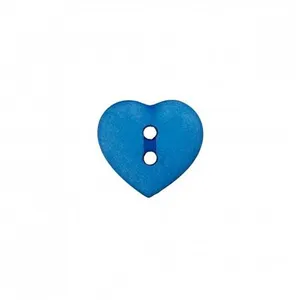 Non communiqué Boutons Coeur 2 trous Bleu moyen 15 MM X 3 - Union Knopf(...) -