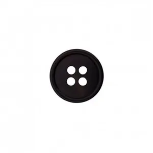 Boutons chemises noirs 2 X 9mm et 5 X 12mm 4 trous - Union Knopf Noir ...
