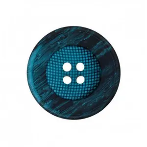 Non communiqué Boutons Panier rond Bleu turquoise 23mmX3 - Union Knopf(...) - pas cher