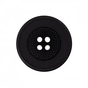 Non communiqué Boutons Panier rond 4 trous Noir 18mm X 4 - Union Knopf(...) -