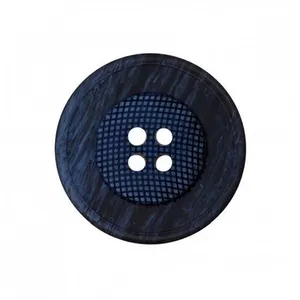 Non communiqué Boutons Panier rond 4 trous Bleu marine 18mm X 4 - Union Knopf(...) -