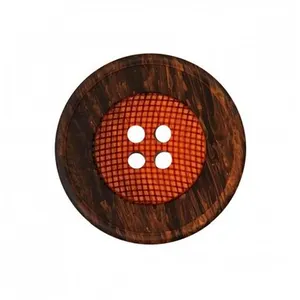 Non communiqué Boutons Panier Orange rond 28mmX2 - Union Knopf(...) -