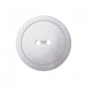 Non communiqué Boutons fantaisies rond 2 trous Blanc 25mm X 2 - Union Knopf(...) -