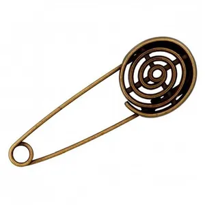 Epingle à Kilt spirale brute Laiton vieilli 75 MM X 1 - Union Knopf Ma...