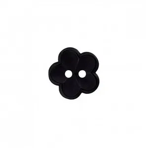 Non communiqué Boutons Fleurs Noir 18 mm X 3 - Union Knopf(...) -