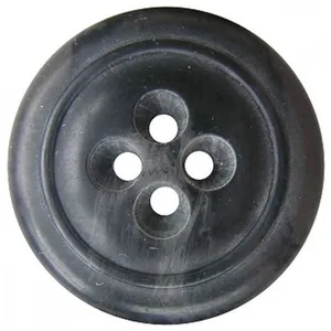 Non communiqué Bouton Manteau Chiné Noir 34 mm X 1 - Union Knopf(...) -