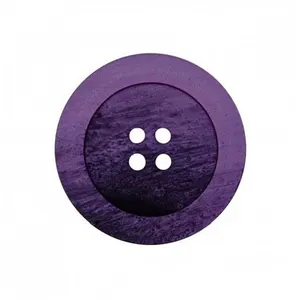 Boutons Fantaisies Rond Violet 4 trous 15 mm X 4 - Union Knopf Violet ...