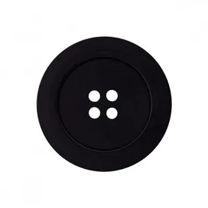 Non communiqué Boutons Ourlés Noir 4 trous 18 mm X 3 - Union Knopf(...) -