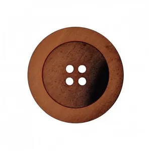 Non communiqué Boutons Fantaisies Marron 4 trous 18 mm X 3 - Union Knopf(...) -