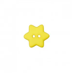 Non communiqué Boutons étoiles Jaune 15 mm X 4 - Union Knopf(...) -