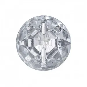 Boutons Imitation Cristal 18 mm X 3 - Union Knopf Transparent - Transp...