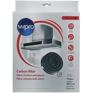 Comparateur de prix : Wpro Filtres à charbon type 58 pour Hotte Whirlpool 484000008782