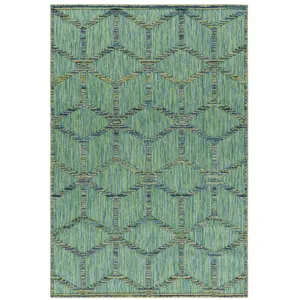Tapis d'extérieur à relief Ubud Vert 80 x 250 cm pas cher
