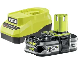 Comparateur de prix : Ryobi Pack chargeur 2,0 A + 1 Batterie Lithium+ 18V ONE+    2,5 Ah RC1...
