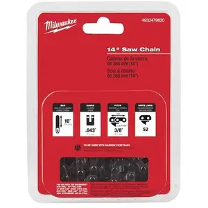 MILWAUKEE Chaîne de tronçonneuse 35 cm pour M18 FCHS35 pas cher