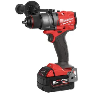 Comparateur de prix : MILWAUKEE Perceuse-visseuse sans fil 18V - 2 batteries de 5Ah 158 nm FDD3-502X