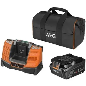 Comparateur de prix : AEG Kit de démarrage de Batterie 18 V Pro18V SETL1840SHD Orange