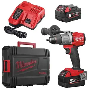 Milwaukee Perceuse-visseuse à percussion sans-fil M18 FPD2-502X Fuel 1... pas cher