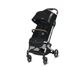 Poussette GB Qbit+ All-City Velvet Noir Fashion Edition Châssis Chrome pas cher