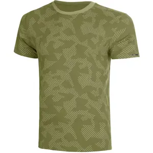 NEO Feel the Vybe AOP Maillot de course Hommes-vert olive, Taille M pas cher