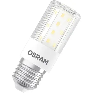 Comparateur de prix : Ampoule LED mini tube T E27 7.5W=60 chaud dimmable Osram