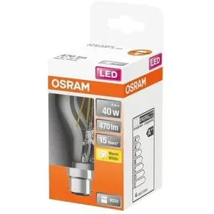 OSRAM - LED std clair filament 4W b22 470lm 2700K chaud