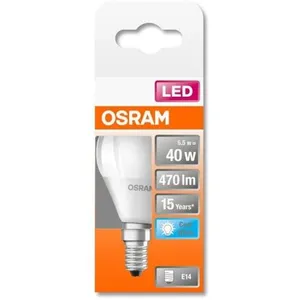 Comparateur de prix : OSRAM Ampoule LED Sphérique dépolie avec radiateur 5,5W=40 E14 froid