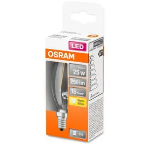 Comparateur de prix : Osram STAR ampoule LED Blanc chaud 2700 K 2,5 W E14 F
