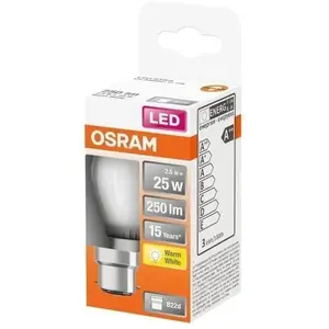 OSRAM - LED sphérique verre dépoli 2.5W b22 250lm 2700K chaud pas cher
