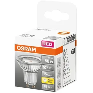 Osram OSRAM-Ampoule LED Réflecteur GU10 Ø5,1cm 2700K 6.9W = 80W 310 Lumens pas cher