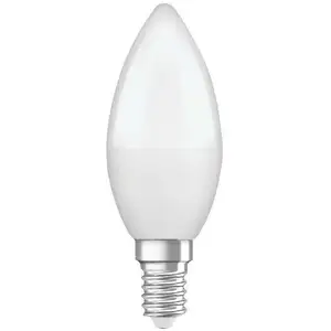 Comparateur de prix : LEDVANCE OSRAM Ampoule LED Flamme dépolie avec radiateur 5,5W=40 E14 froid