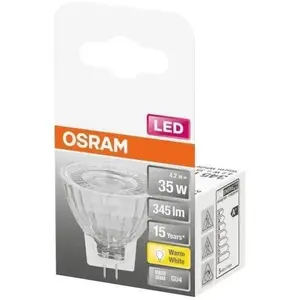 Comparateur de prix : Osram LED Ampoule à réflecteur MR11 4,2W GU4 345lm 12V 2.700 K 36°