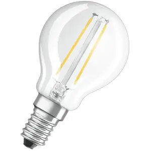 LEDVANCE OSRAM Ampoule LED Sphérique clair filament  1,5W=15 E14 chaud