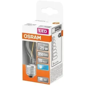 Comparateur de prix : LEDVANCE OSRAM - LED sphérique clair filament 2.5W E27 250lm 4000K froid