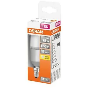 Comparateur de prix : OSRAM - LED stick dépolie+radiateur 10W E14 1050lm 2700K chaud