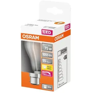 OSRAM - LED std verre dépoli variable 9W b22 1055lm 2700K chaud pas cher