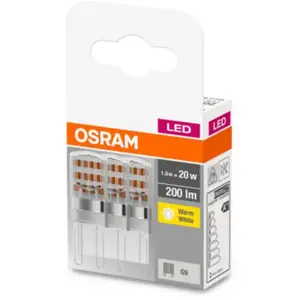 Comparateur de prix : OSRAM Ampoule à broche LED G9 1,9W 2.700K clair 3 pièces