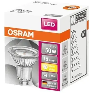 Comparateur de prix : Osram STAR ampoule LED Blanc chaud 2700 K 4,3 W GU10 G