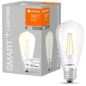 Comparateur de prix : Ledvance BTE1 Smart plus WIFI EDISON FIL CLAIR 60W E27 puissance variable