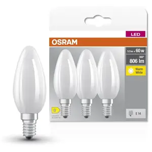 Comparateur de prix : OSRAM Lampe à filaments Star, E14-base, verre dépoli ,Blanc chaud (270...