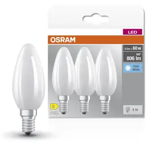 Comparateur de prix : OSRAM BASE CLAS B 60 5.5 W/4000 K E14 Set of 3 - Lampes LED, socle E14