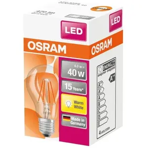 Osram LED Retrofit Ampoule LED A60 E27, 2700 K, 4 W, 4058075112216, A60 pas cher