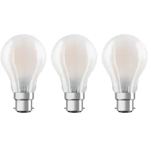 Comparateur de prix : OSRAM - Led standard full glass 7W B22 blanc chaud boite de 3