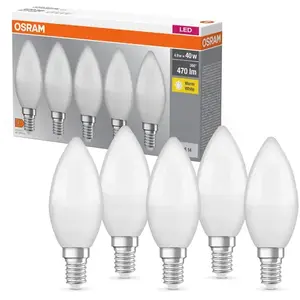 Comparateur de prix : Osram Universal Pack de 5 ampoules LED E14, 2700 K, 4,9 W, 4058075184411,