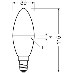 OSRAM LED Classic Star, bougie, mat, E14, 7,5 W, 2.700 KVendu parconrad